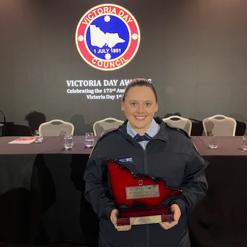 VICSES Frankston Unit volunteer Molly Fergus has been named the Young Victorian of the Year.