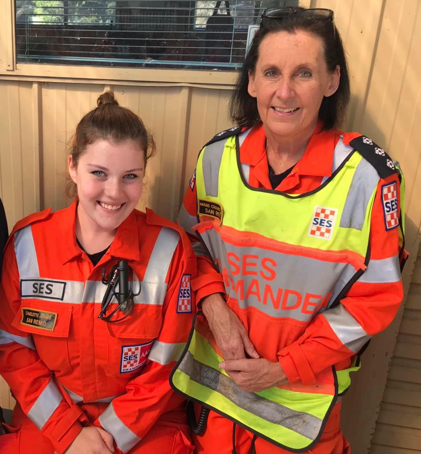 VICSES San Remo Unit Controller Mandy Chancellor (right).