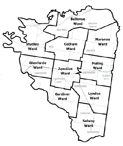 Boroondara Municipal Map