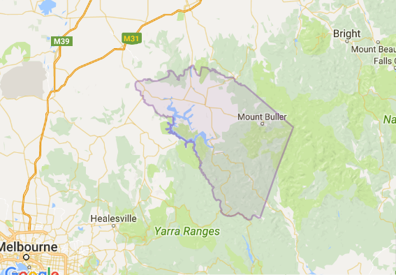 Mansfield Shire Council municipal map