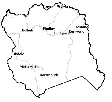 Towong Shire Council municipal map